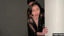 Dasha - MUFFLED SCREAMS - College Teen Has PUBLIC ROUGH SEX In The Stairways 08 08 2023