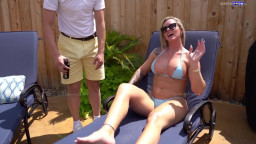 Danny Luckee Vickie Fucks The Poolboy And Get A Splash Of Cum On Her Face