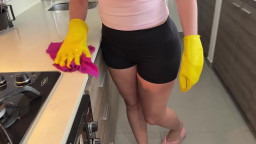 Fucked My Shy Latina Maid When She Was Washing The Dishes